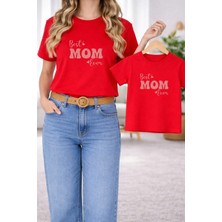 Lorvex Tişört Anne Kız Çocuk Kombin Oversize – Anne & Çocuk Twin Baskılı T-Shirt