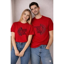 Lorvex 14 Şubat Çift Kombini T-Shirt Valentine’s Day Sevgililer Günü 2’li Unisex Always Yours Baskılı