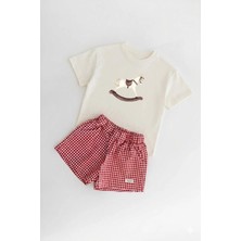 Lorvex %100 Pamuklu Unisex Oversize T-Shirt Çocuklara Uygun Baskılı Tişört