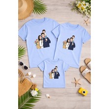 Lorvex Anne Baba Çocuk Kombin Tişört Pamuklu Oversize Aile Kombini T-Shirt (Ürünler Tekli Satılmaktadır)
