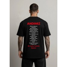 Lorvex Milli Bayram Temalı Andımız Baskılı Çocuk-Yetişkin Pamuklu Tshirt Tişört
