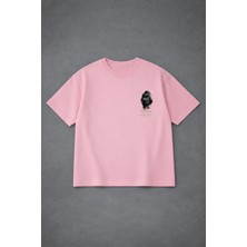Lorvex T-Shirt Oversize Unısex %100 Pamuklu Rahat Kalıp Özlü Söz Penguın Baskılı Tişört