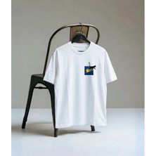 Lorvex T-Shirt Oversize Unisex %100 Pamuk Baskılı Rahat Kalıp Tişört