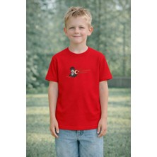 Lorvex 23 Nisan Çocuk Tişört Unısex (Kız-Erkek) %100 Pamuk Baskılı Rahat Kalıp Günlük Bayram T-Shirt