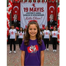 Lorvex 19 Mayıs Atatürk Gençlik Bayramı Tişört %100 Pamuk Oversize Unisex Baskılı Rahat Kalıp