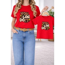 Lorvex Tişört Anne Kız Çocuk Kombin Oversize – Anne & Çocuk Twin Baskılı T-Shirt
