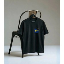 Lorvex T-Shirt Oversize Unisex %100 Pamuk Baskılı Rahat Kalıp Tişört