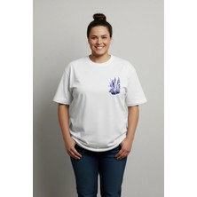 Lorvex Büyük Beden T-Shirt Oversize Pamuklu Rahat Kalıp Baskılı Unisex Tişört