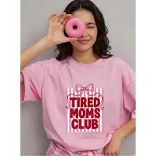 Lorvex T-Shirt Oversize %100 Pamuklu Rahat Kalıp Anneler Günü Özel Baskılı Tişört