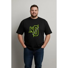 Lorvex T-Shirt Rahat Kalıp Büyük Beden Unisex Tişört 5xl | Pamuklu No Paın No Gaın Baskılı
