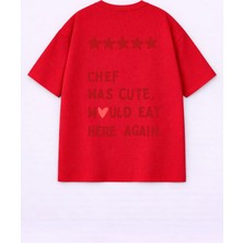 Lorvex Unisex Oversize Tişört %100 Pamuklu Baskılı T-Shirt Rahat Kalıp Günlük Şık Kombin