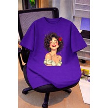 Lorvex Oversize Çocuk Genç Tişört %100 Pamuk Baskılı Rahat Kalıp Günlük Şık T-Shirt