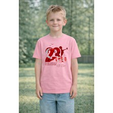 Lorvex Çocuk T-Shirt 23 Nisan Egemenlik ve Çocuk Bayramı Tişört Unisex %100 Pamuk Baskılı Rahat Kalıp