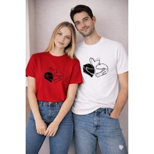 Lorvex Sevgililer Günü (Valentine’s Day) 14 Şubat Çift Kombin T-Shirt 2’li Motorcu Aşkı Baskılı