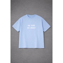 Lorvex T-Shirt Unısex Oversize %100 Pamuklu Rahat Kalıp No Rısk Baskılı Premium