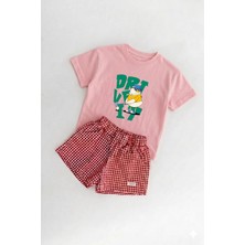 Lorvex %100 Pamuklu Unisex Oversize T-Shirt Çocuklara Uygun Baskılı Tişört