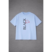 Lorvex Oversize Unısex T-Shirt %100 Pamuklu Rahat Kalıp Black Red Baskılı Premium