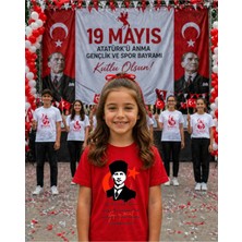 Lorvex 19 Mayıs Atatürk Gençlik Bayramı Tişört %100 Pamuk Oversize Unisex Baskılı Rahat Kalıp