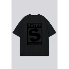 Lorvex Oversize Unisex T-Shirt %100 Pamuk Baskılı Tişört Rahat Kalıp