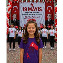 Lorvex 19 Mayıs Atatürk Gençlik Bayramı Tişört %100 Pamuk Oversize Unisex Baskılı Rahat Kalıp