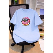 Lorvex Oversize Çocuk Genç Tişört %100 Pamuk Baskılı Rahat Kalıp Günlük Şık T-Shirt
