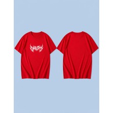 Lorvex Pattern Venomm Baskılı %100 Pamuk Oversize Unisex Tişört Rahat Kesim T-Shirt