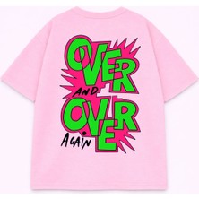 Lorvex Unisex Oversize Tişört %100 Pamuklu Baskılı T-Shirt Rahat Kalıp Günlük Şık Kombin