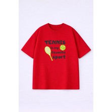 Lorvex Oversize Unisex T-Shirt %100 Pamuk Baskılı Tişört Rahat Kalıp