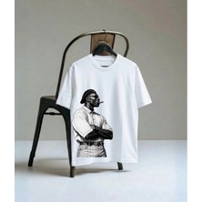Lorvex Dijital Baskılı Unisex Oversize Kalıp Yetişkin Tişört Pamuklu Uzun Ömürlü T-Shirt