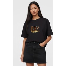 Lorvex Black Girl Magic Baskılı Oversize Pamuklu Unisex Tshirt-Tişört