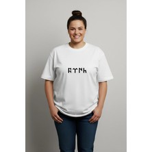 Lorvex Rahat Kalıp Tshirt Büyük Beden Tişört 5xl | %100 Pamuk Göktürk Baskılı