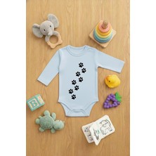 Lorvex Zıbın Bebek Çıtçıtlı Baskılı Sevimli Body Pati Baskılı