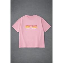 Lorvex Oversize Tişört Rahat Kalıp Don't Lose Baskılı Premium T-Shirt