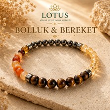 ✨ Bolluk & Bereket Doğal Taş Bilekliği – Sitrin, Kaplangözü & Pirit | Lotus Atölye ve İyi Yaşam Merkezi
