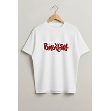 Lorvex Babygirl Baskılı Oversize Pamuklu Kadın Tshirt-Tişört