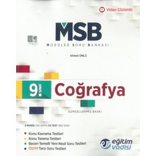 Eğitim Vadisi 9.sınıf Coğrafya Msb Modüler Soru Bankası