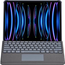 Bst Apple Ipad Pro 12.9 Kılıf Palermo Ledli Klavyeli Standlı Tablet Hediyesi