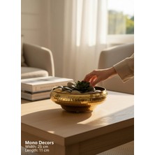 Mono Decors Vazo Gold Kaplama Ufo Model Dövmeli