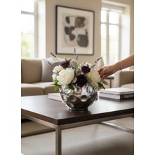 Mono Decors Vazo Gümüş Boyalı Şampiyon Model