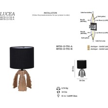 Lucea Calıne 13 Masa Lambası B 1XE14