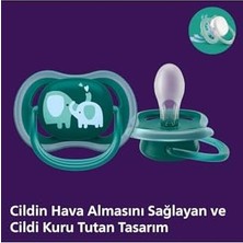 Ultra Air Emzik, 18 Ay+, Erkek Bebekler Için, 2’li Paket, Ortodontik Silikon, Geniş Hava Delikli, Mikrodalga Sterilize Edilebilir, Bpa Içermez, SCF349/18
