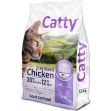 Catty Tavuklu Kısırlaştırılmış Yetişkin Kedi Maması 1,5 kg