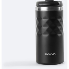 Empressco Siyah Paslanmaz Çelik 300 ml Termos, Dayanıklı ve Şık Tasarım