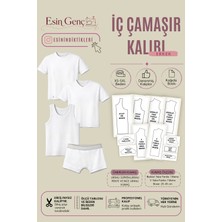 Esin'in Diktikleri Erkek Iç Çamaşır Kalıbı | XS-5XL Beden | Kağıt Baskı | Profesyonel Dikiş Kalıbı