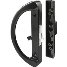 Prime-Line C 1252 Sliding Door Handle, Hook Latch, Black