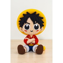 Hunga One Piece - Monkey D. Luffy Yün Örgü Görünümlü Figür