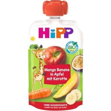 Organik Havuçlu Karışık Meyve Püresi 100 gr