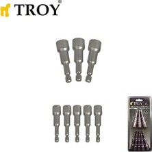 T 26133, Mıknatıslı Lokma Adaptör Seti, 8 Parça, Gri