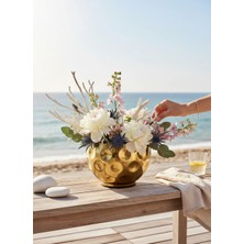 Mono Decors Vazo Gold Boyalı Metal Şampiyon Model