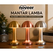Noveer Şarjlı Masa Lambası Mantar Lamba